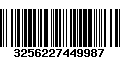 Código de Barras 3256227449987