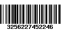 Código de Barras 3256227452246