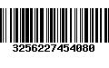 Código de Barras 3256227454080