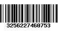 Código de Barras 3256227460753