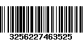 Código de Barras 3256227463525