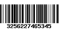 Código de Barras 3256227465345