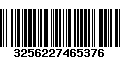 Código de Barras 3256227465376