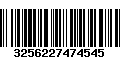 Código de Barras 3256227474545
