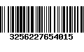 Código de Barras 3256227654015