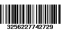 Código de Barras 3256227742729