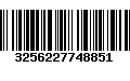 Código de Barras 3256227748851