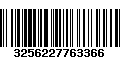 Código de Barras 3256227763366