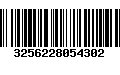 Código de Barras 3256228054302