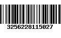 Código de Barras 3256228115027