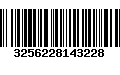 Código de Barras 3256228143228