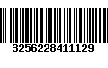 Código de Barras 3256228411129