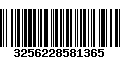 Código de Barras 3256228581365