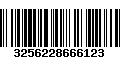 Código de Barras 3256228666123