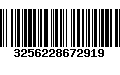 Código de Barras 3256228672919