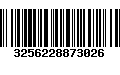 Código de Barras 3256228873026