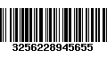 Código de Barras 3256228945655