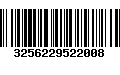 Código de Barras 3256229522008