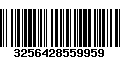 Código de Barras 3256428559959