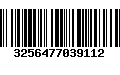 Código de Barras 3256477039112