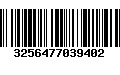 Código de Barras 3256477039402