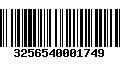 Código de Barras 3256540001749