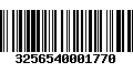 Código de Barras 3256540001770