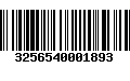 Código de Barras 3256540001893