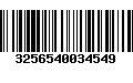 Código de Barras 3256540034549