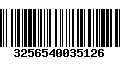 Código de Barras 3256540035126