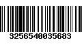 Código de Barras 3256540035683