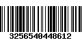 Código de Barras 3256540448612