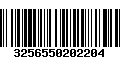 Código de Barras 3256550202204