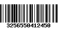 Código de Barras 3256550412450