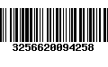 Código de Barras 3256620094258