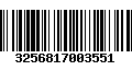 Código de Barras 3256817003551