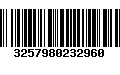 Código de Barras 3257980232960