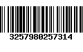 Código de Barras 3257980257314