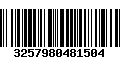 Código de Barras 3257980481504