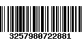 Código de Barras 3257980722881