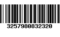 Código de Barras 3257980832320