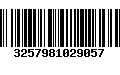 Código de Barras 3257981029057