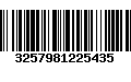 Código de Barras 3257981225435