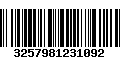 Código de Barras 3257981231092