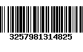 Código de Barras 3257981314825