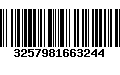 Código de Barras 3257981663244