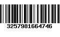 Código de Barras 3257981664746