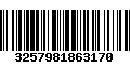 Código de Barras 3257981863170