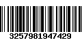 Código de Barras 3257981947429