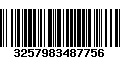 Código de Barras 3257983487756